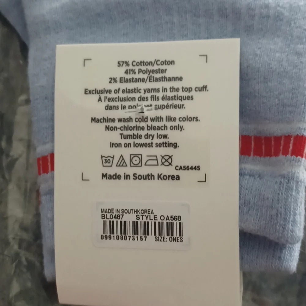 New Madewell MWL Cloudlift Ankle Socks Tranquil Blue